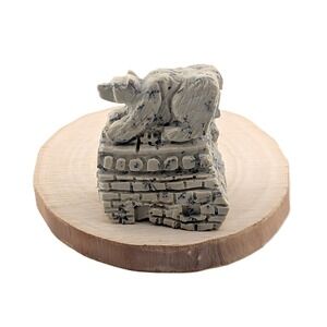 Native American Zuni Spirit Animal Fetish Rare Bear Kiva Pueblo Handmade Totem**